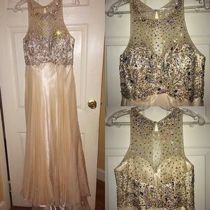Champagne prom dress